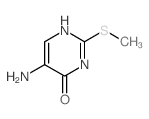5-amino-2-methylsulfanyl-3H-pyrimidin-4-one Structure