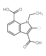 2-chloro-1-ethyl-indole-3,7-dicarboxylic acid picture