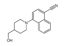 4-[4-(hydroxymethyl)piperidin-1-yl]naphthalene-1-carbonitrile Structure