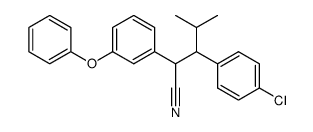 4-Chloro-beta-(1-methylethyl)-alpha-(3-phenoxyphenyl)benzenepropanenit rile结构式