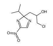 α-(Chloromethyl)-2-isopropyl-5-nitro-2H-imidazole-2-ethanol结构式