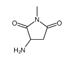 3-氨基-1-甲基吡咯烷-2,5-二酮结构式