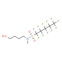 1,1,2,2,3,3,4,4,5,5,5-undecafluoro-N-(4-hydroxybutyl)-N-methylpentane-1-sulphonamide structure