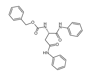 benzyloxycarbonyl-L-aspartic acid dianilide Structure