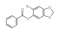 1,3-Benzodioxol-5-ol,6-bromo-, 5-benzoate structure