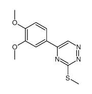 5-(3,4-dimethoxyphenyl)-3-methylsulfanyl-1,2,4-triazine Structure
