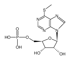 6-methylthiopurine ribonucleoside-5'-phosphate结构式