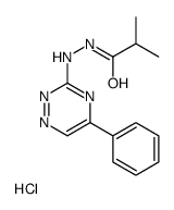 (2-methylpropanoylamino)-(5-phenyl-1,2,4-triazin-3-yl)azanium,chloride Structure