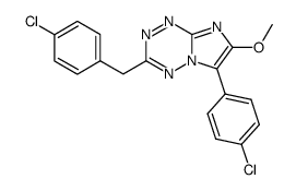 3-(4-chlorobenzyl)-6-(4-chlorophenyl)-7-methoxyimidazo[1,2-b]-s-tetrazine Structure