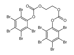 1,1'-(1,2-Ethanediyl)bis[(oxycarbonyl)oxy]bis(2,3,4,5,6-pentabromobenzene)结构式