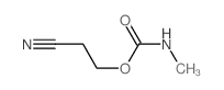 Propanenitrile,3-[[(methylamino)carbonyl]oxy]-结构式