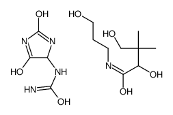 2,4-dihydroxy-N-(3-hydroxypropyl)-3,3-dimethyl-butanamide: (2,5-dioxoi midazolidin-4-yl)urea结构式
