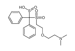 [[2-[2-(Dimethylamino)ethoxy]ethyl]sulfonyl]diphenylmethanesulfinic acid结构式
