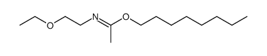 Octyl-N-β-ethoxyethylacetimidate Structure