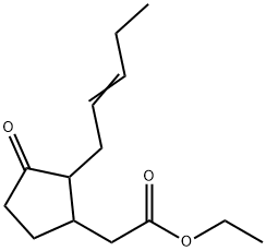 Cyclopentaneacetic acid, 3-oxo-2-(2-pentenyl)-, ethyl ester结构式