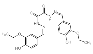 N1,N2-bis[(3-ethoxy-4-oxo-1-cyclohexa-2,5-dienylidene)methyl]ethanedihydrazide结构式