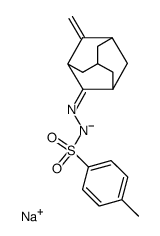 4-methylene-2-adamantanone tosylhydrazone sodium salt Structure