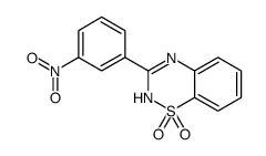 3-(3-nitrophenyl)-4H-1λ6,2,4-benzothiadiazine 1,1-dioxide Structure