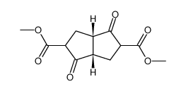 (+/-)-1,4-dioxo-(3ar,6ac)-octahydro-pentalene-2,5-dicarboxylic acid dimethyl ester结构式