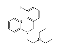2-[N-(m-Iodobenzyl)-N-(2-diethylaminoethyl)amino]pyridine structure