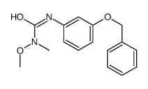 1-methoxy-1-methyl-3-(3-phenylmethoxyphenyl)urea Structure