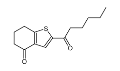 2-hexanoyl-6,7-dihydrobenzo[b]thiophen-4(5H)one Structure