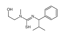 1-(2-hydroxyethyl)-1-methyl-3-(2-methyl-1-phenylpropyl)thiourea结构式