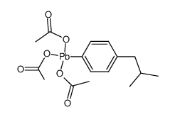 p-isobutylphenyllead triacetate Structure