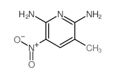 3-methyl-5-nitro-pyridine-2,6-diamine结构式