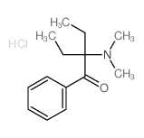 2-dimethylamino-2-ethyl-1-phenyl-butan-1-one Structure