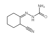 [(2-cyanocyclohexylidene)amino]urea结构式