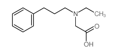 2-(ethyl-(3-phenylpropyl)amino)acetic acid structure