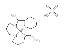 2,12-dimethyl-3,7,11,17-tetrazanidabicyclo[11.3.1]heptadecane,nickel(2+),perchloric acid Structure