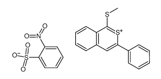 1-(methylthio)-3-phenyl-2-benzothiopyrylium o-nitrobenzenesulfonate结构式