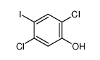 2,5-dichloro-4-iodophenol结构式
