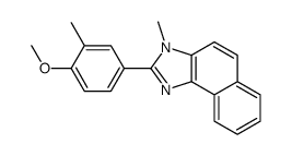 2-(4-methoxy-3-methylphenyl)-3-methylbenzo[e]benzimidazole结构式