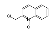 2-(chloromethyl)-1-oxidoquinolin-1-ium结构式