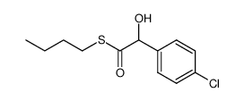 S-butyl 2-(4-chlorophenyl)-2-hydroxyethanethioate结构式