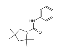 2,2,4,4-Tetramethyl-1-phenylcarbamoyl-pyrrolidin结构式