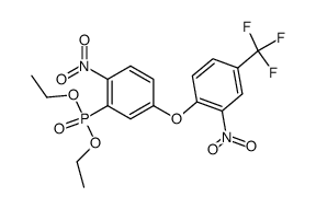 2-nitro-5-(2'-nitro-4'-trifluoromethylphenoxy)-phenylphosphonic acid diethyl ester结构式