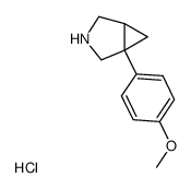 1-(p-methoxyphenyl)-3-azabicyclo[3.1.0]hexane hydrochloride Structure