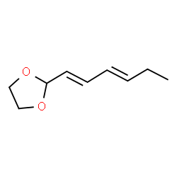 1,3-Dioxolane,2-(1,3-hexadienyl)-(9CI) structure