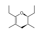 2,6-Diethyl-3,4-dihydro-3,5-dimethyl-2H-pyran结构式