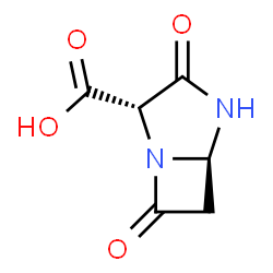 1,4-Diazabicyclo[3.2.0]heptane-2-carboxylicacid,3,7-dioxo-,cis-(9CI)结构式