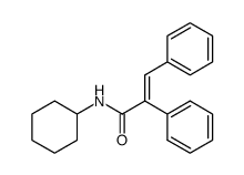 (E)-α,β-Diphenylacrylsaeure-cyclohexylamid Structure