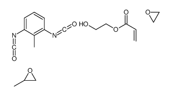 1,3-diisocyanato-2-methylbenzene,2-hydroxyethyl prop-2-enoate,2-methyloxirane,oxirane结构式