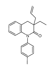 3-allyl-3-ethyl-1-p-tolyl-3,4-dihydro-1H-quinolin-2-one结构式