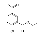 5-acetyl-2-chloro-benzoic acid ethyl ester Structure