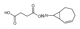 8-bicyclo[5.1.0]oct-5-enylazanium,4-hydroxy-4-oxobutanoate Structure