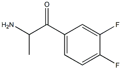 Propiophenone,2-amino-3,4-difluoro-,DL- (8CI) Structure